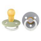 Lot de 2 sucettes en caoutchouc 18m+ Vanilla Iron - bibs