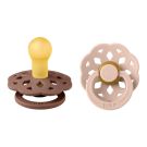 Lot de 2 sucettes en caoutchouc 0-6m Woodchuck et Blush