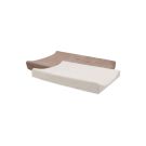 Lot de 2 housses matelas à langer éponge Basics 50x70cm Milky Coffee et Ivory