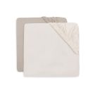 Lot de 2 Drap-housses Jersey 60x120cm Oatmeal