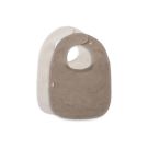 Lot de 2 bavoirs éponge Basics Sand/Coffee