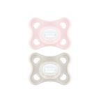 Lot de 2 Sucettes Comfort 2-6m Rose - mam
