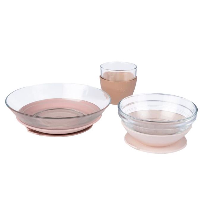 Coffret repas verre Barbe à Papa - beaba