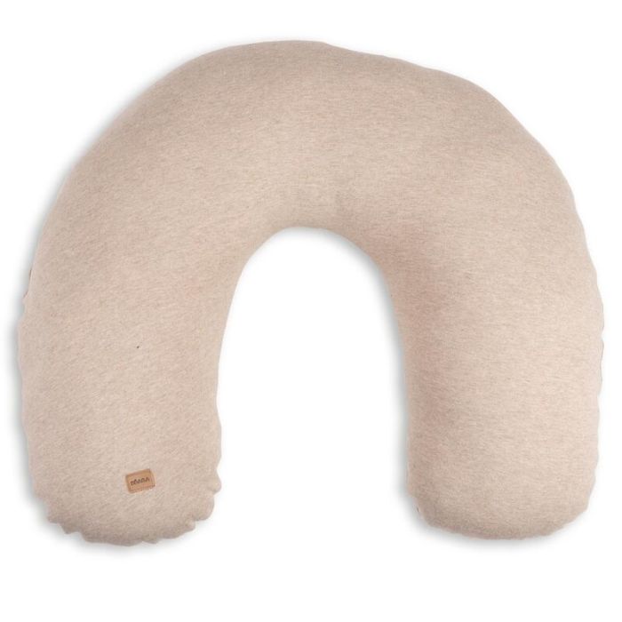 Coussin Little Warmy jersey Argile Chiné - beaba