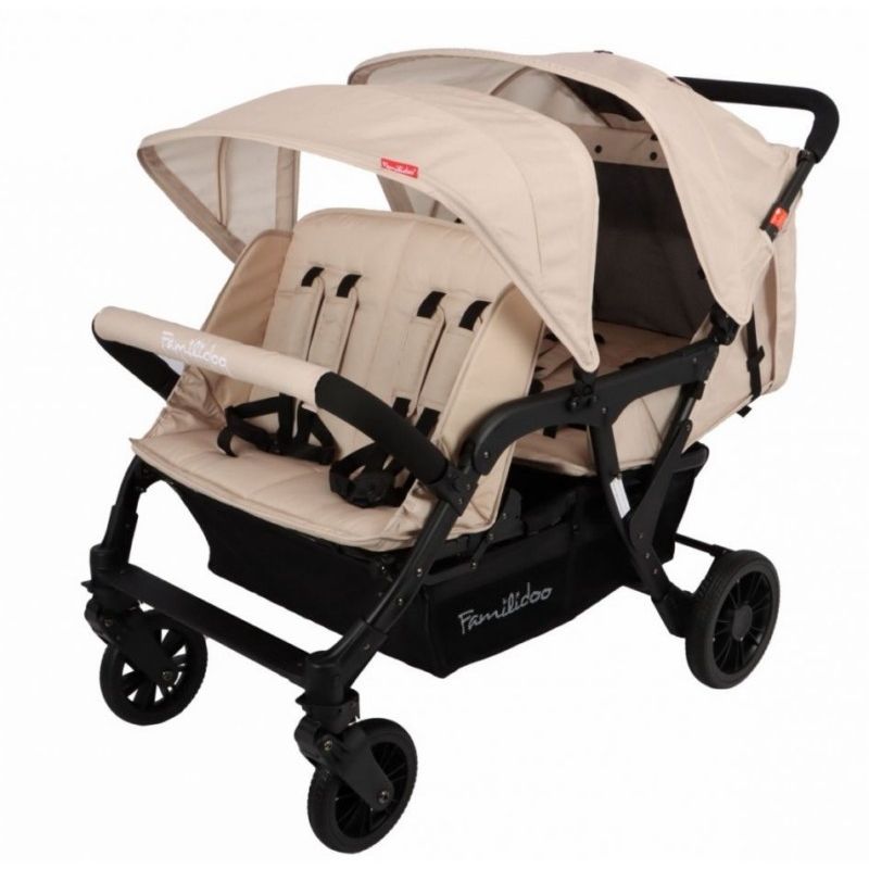 Poussette 4 places Familidoo Lidoo Lite Beige Sand - familidoo