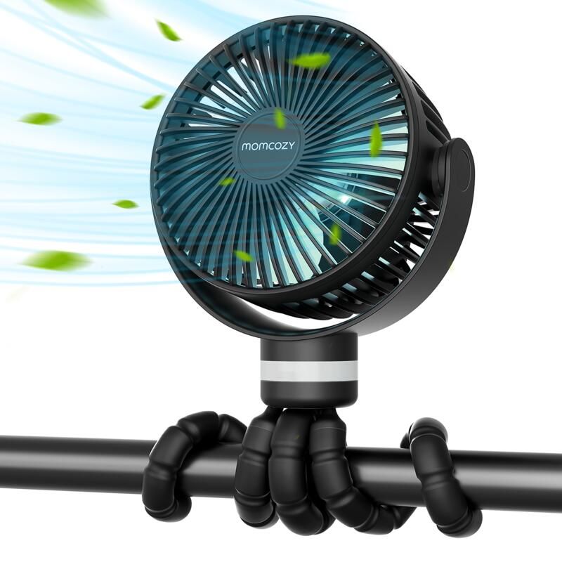 Ventilateur pour poussette portable Noir - momcozy