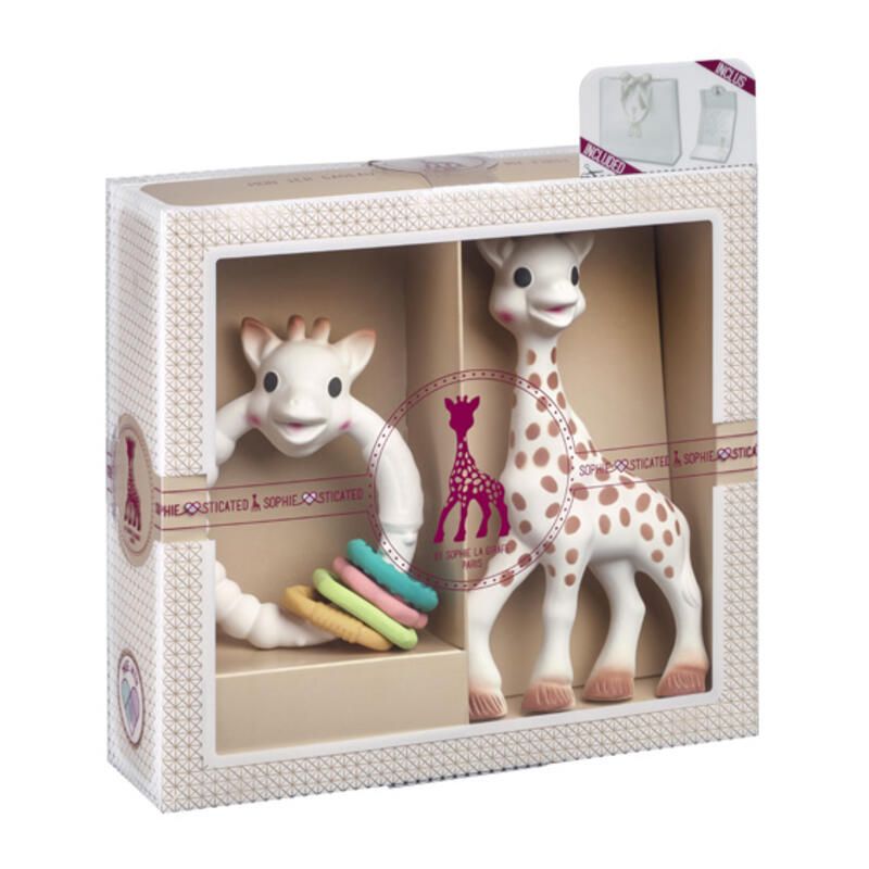 Coffret de naissance Sophie la girafe et Colo'rings Multicolore - vulli