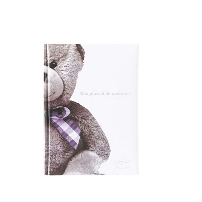 Mon Journal De Naissance Ourson Little Bear Blanc Blanc Domiva - domiva