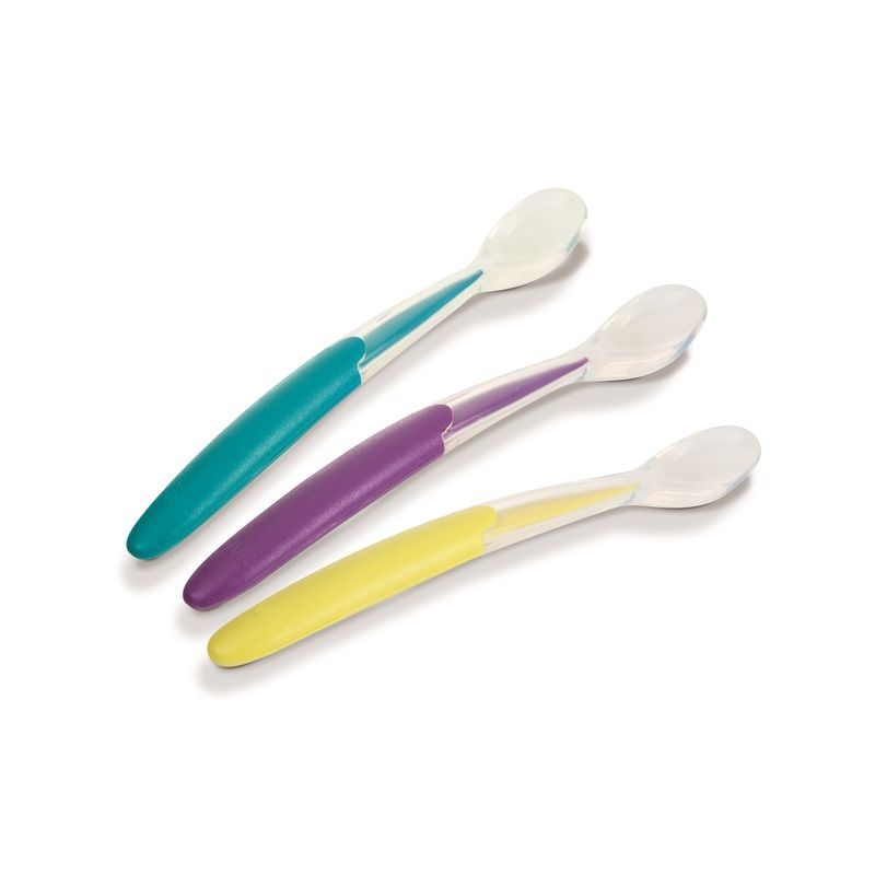 Cuillere Souple Silicone 4m+ Panache Multicolore - nuk