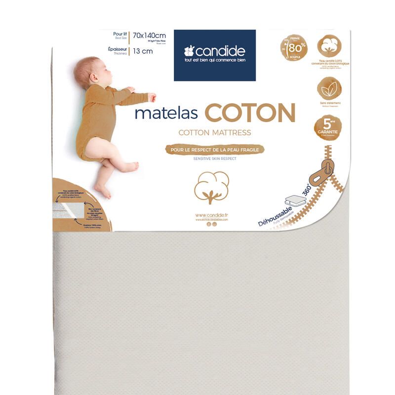 Matelas Coton 70x140cm - candide