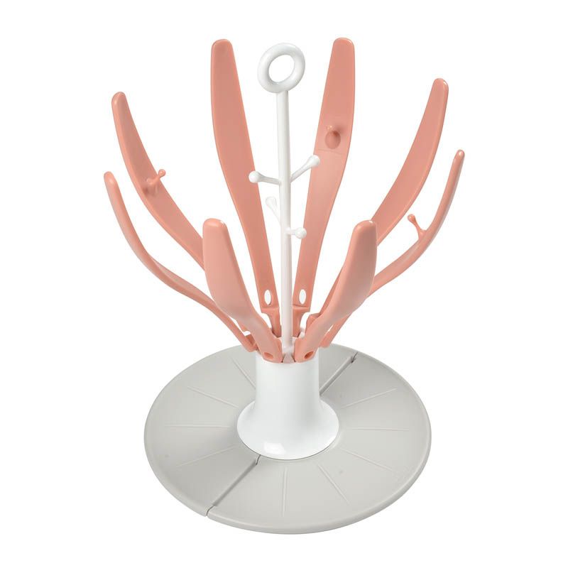 Egoutte Biberon Pliable Flower Old Pink - beaba