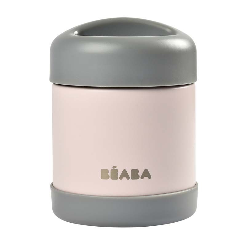 Portion Inox Isotherme 300ml Dark Mist Light Pink - beaba