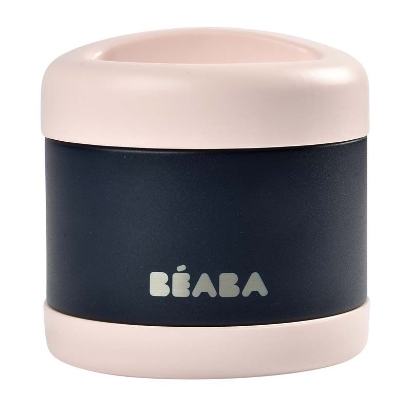Portion Inox Isotherme 500ml Light Pink Night Blue - beaba