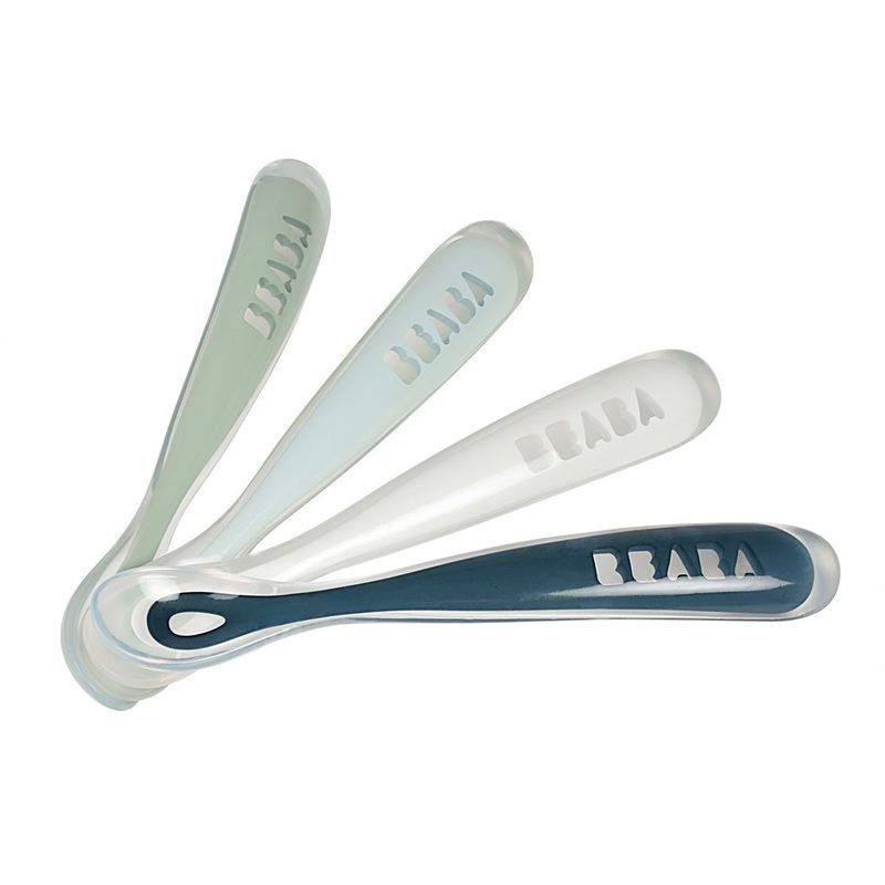Cuilleres Silicone X4 1er Age Coloris Assortis - beaba