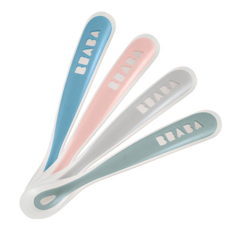 Cuilleres Silicone X4 1er Age Coloris Assortis - beaba