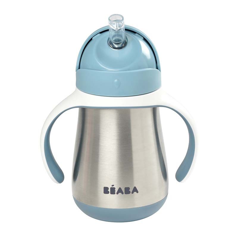 Tasse Paille Inox 250ml Windy Blue - beaba