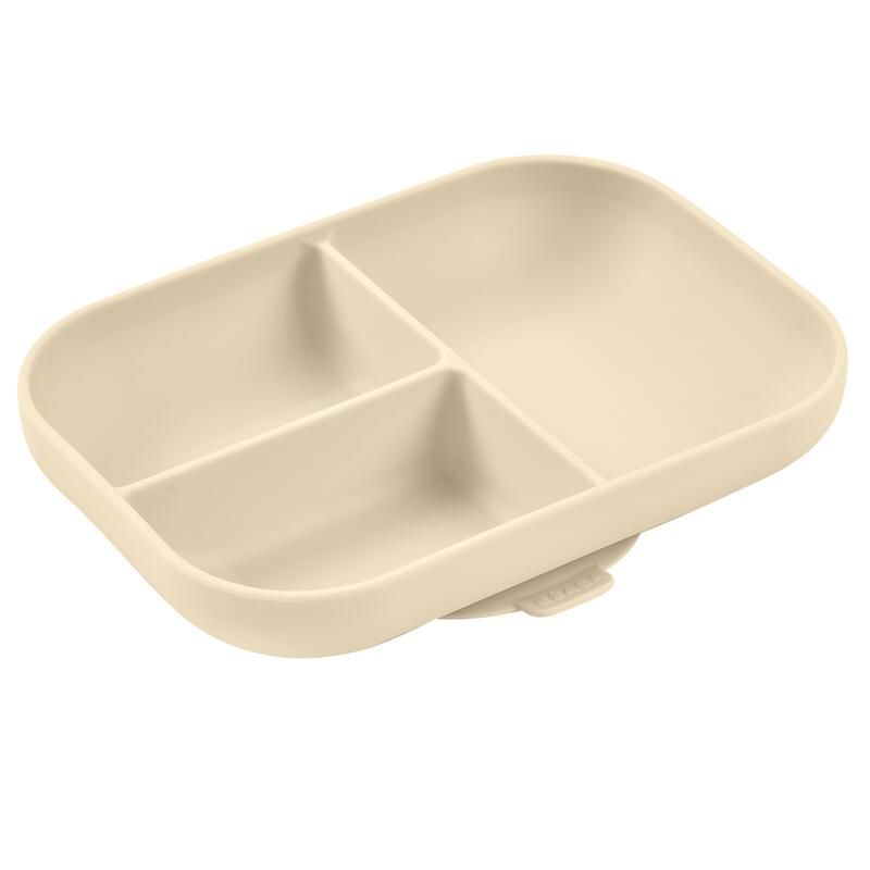 Assiette Compartimentee Silicone Argile - beaba