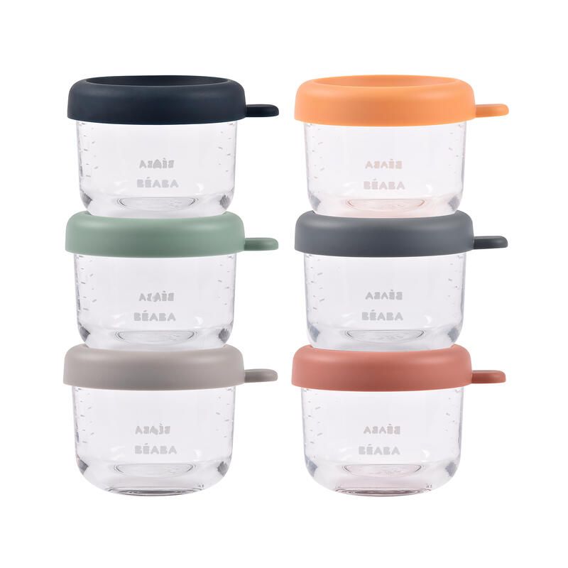 Coffret 6 Portions Verre Sunrise Color - beaba