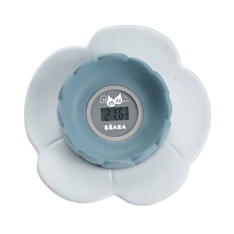 Thermometre De Bain Lotus Green Blue - beaba