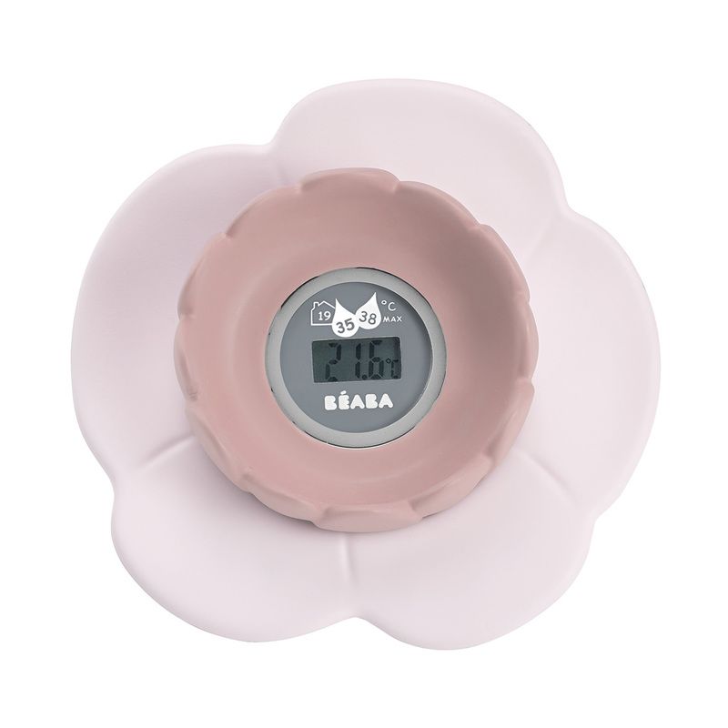 Thermometre De Bain Lotus Old Pink - beaba