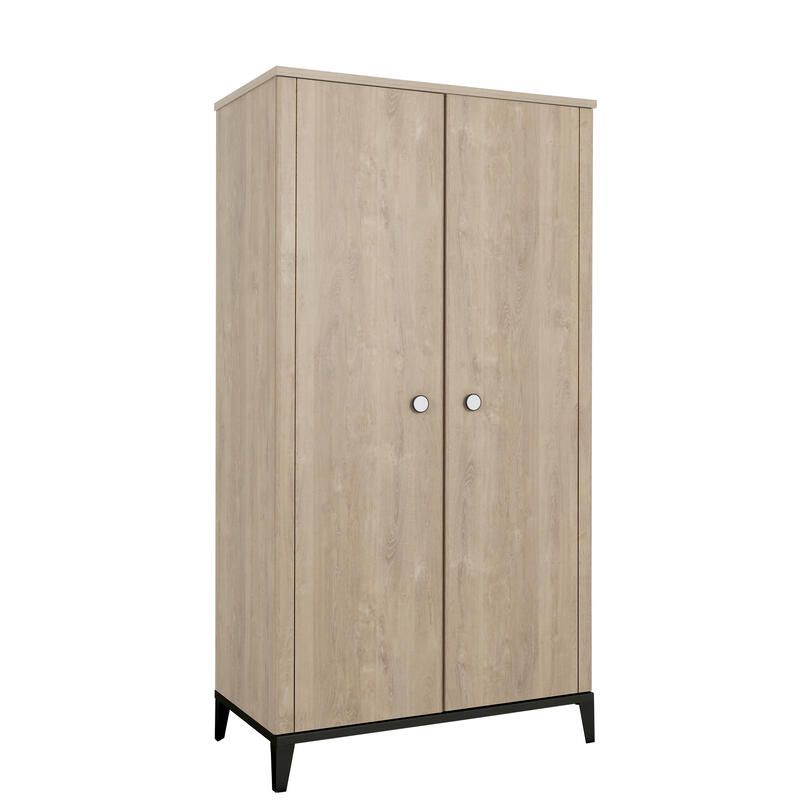 Armoire 2 portes Marcel Noir - galipette
