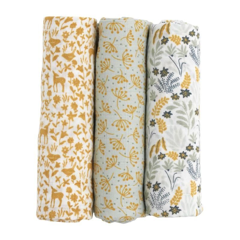 Langes 70x70cm X3 Promenons Nous 70x70cm - sauthon baby deco