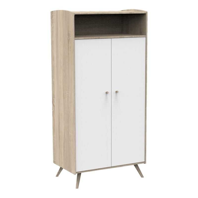 Armoire 1 niche 2 portes Access Bois Blanc - sauthon