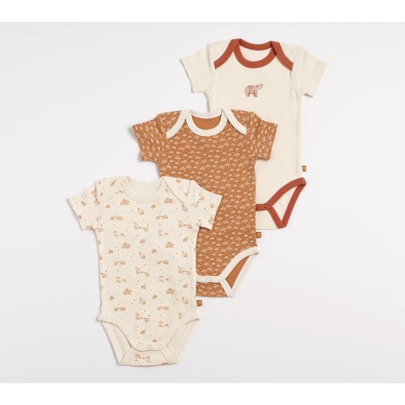 Bodies Manches Courtes X3 Orsino 3m - sauthon baby deco