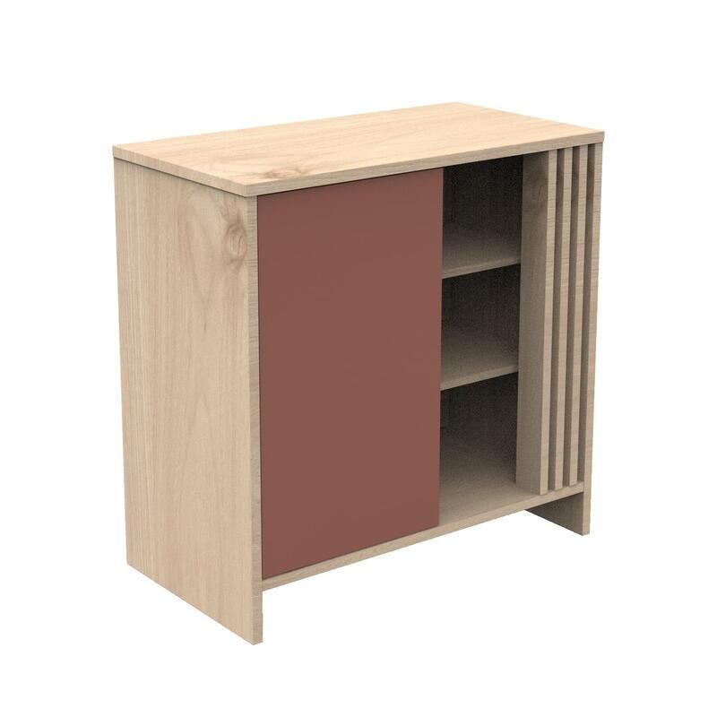 Commode 1 porte 3 niches Tokyo Terracotta - sauthon