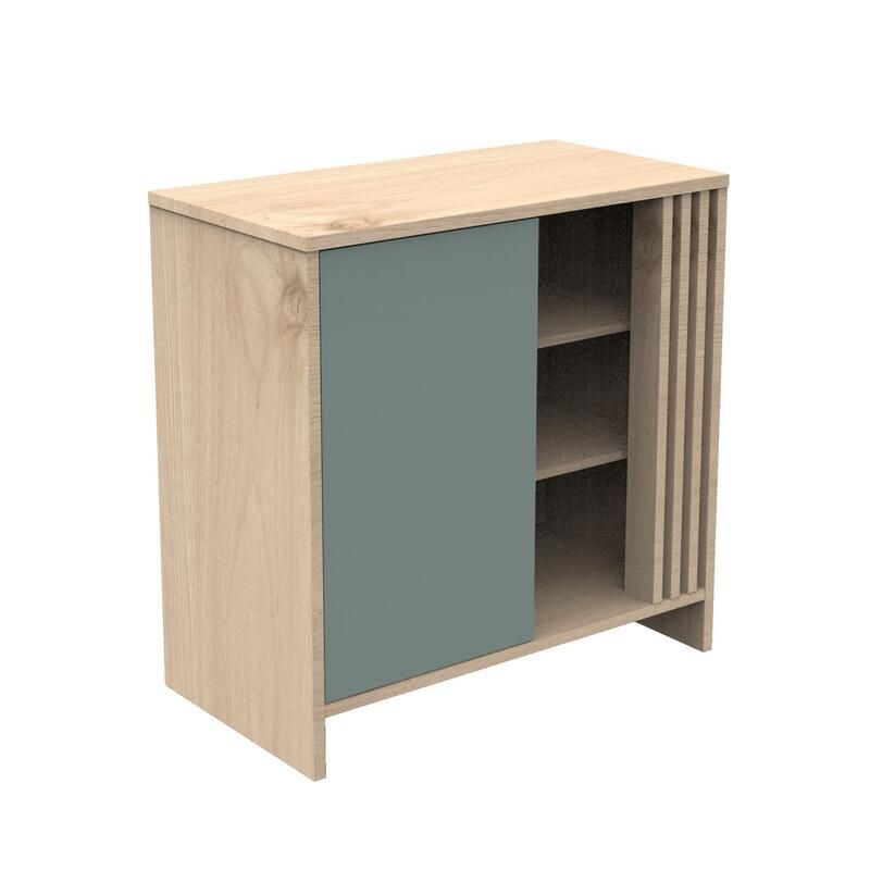 Commode 1 porte 3 niches Tokyo Sauge - sauthon