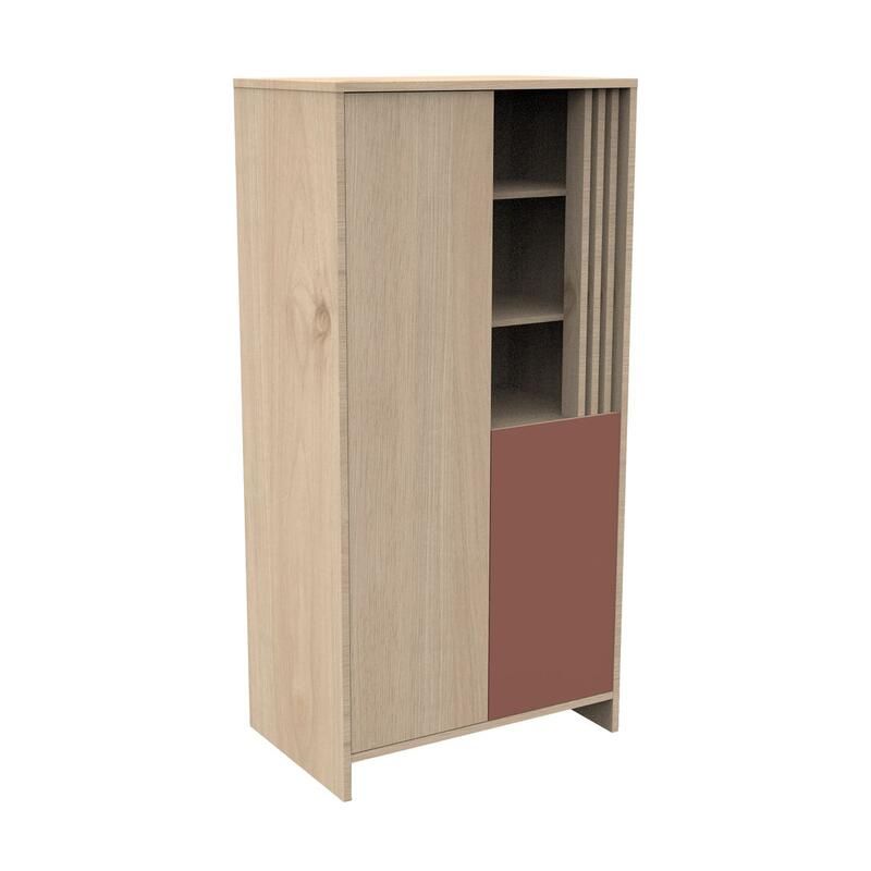 Armoire 2 portes 1 Niche Tokyo Terracotta - sauthon