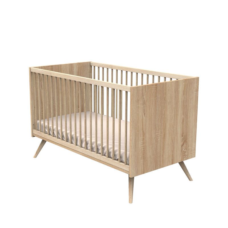 Lit bébé évolutif 70x140cm Seventies Bois - sauthon