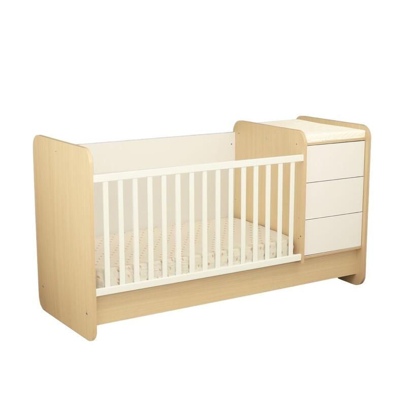 Lit bébé combiné 70x140cm évolutif en 90x190cm Balloon - sauthon
