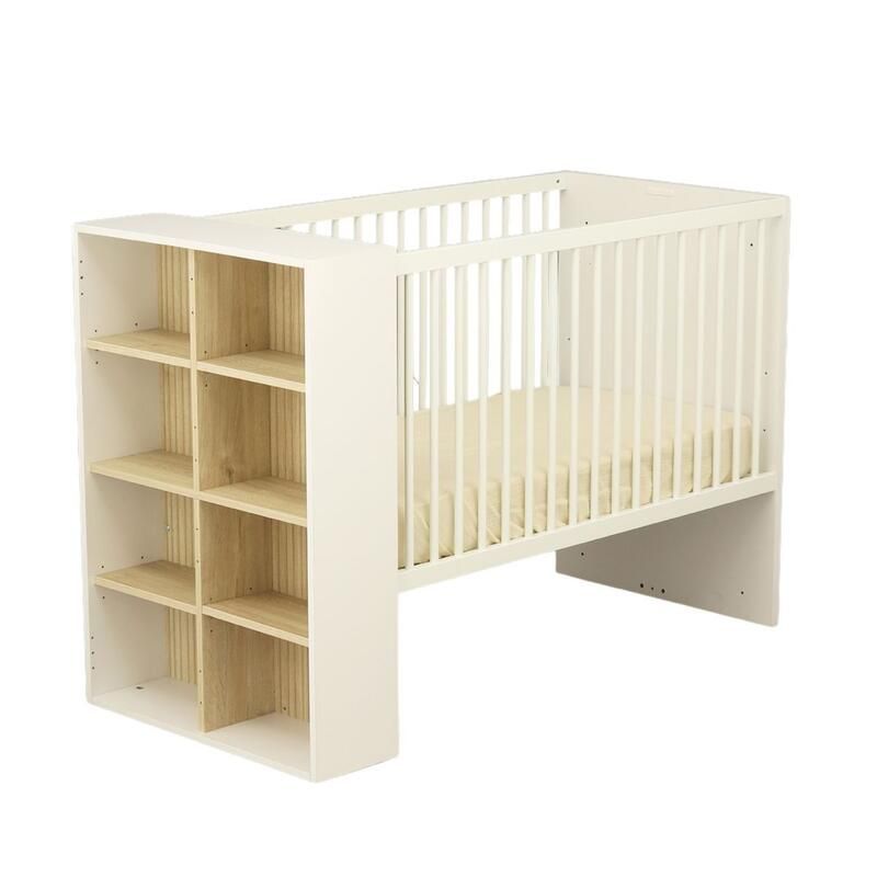Lit bébé combiné 60x120cm évolutif en 90x190cm Paloma Blanc - sauthon