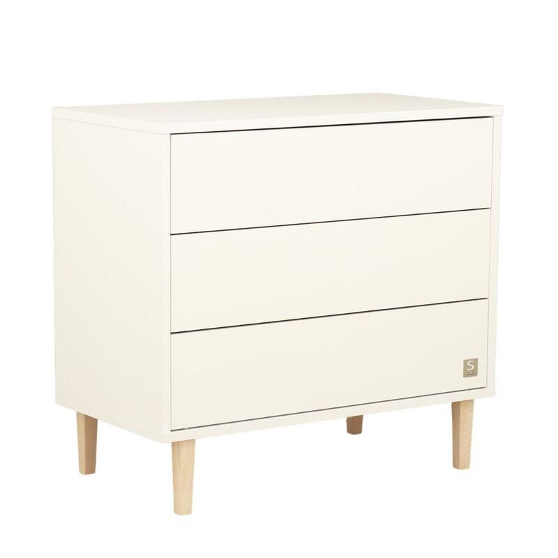 Commode 3 tiroirs Paloma Blanc - sauthon
