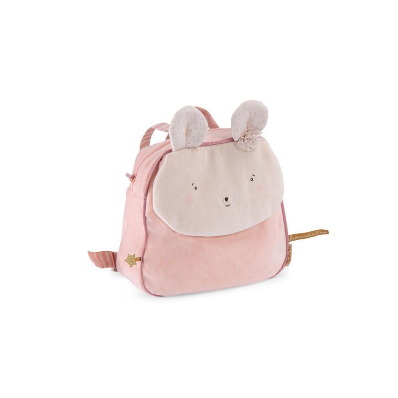 Sac A Dos Souris La Petite Ecole De Danse Rose/Crme Moulin Roty La Petite Cole De Danse - moulin roty