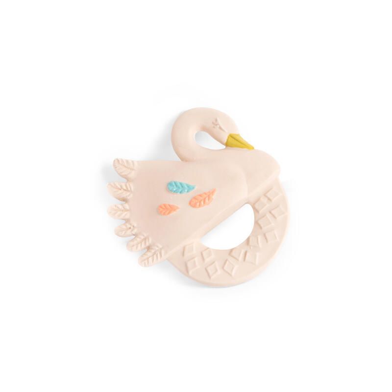 Hochet Anneau De Dentition Caoutchouc Cygne La Petite Ecole De Danse Emb/3 - moulin roty
