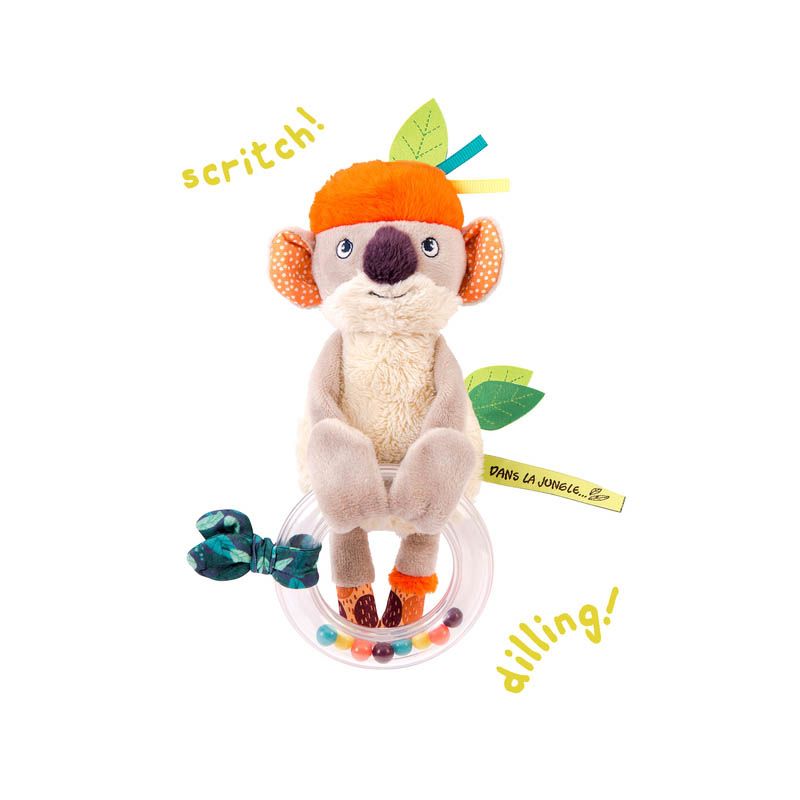 Hochet Anneau Billes Koala Koco Dans La Jungle Multicolore Moulin Roty Dans La Jungle - moulin roty
