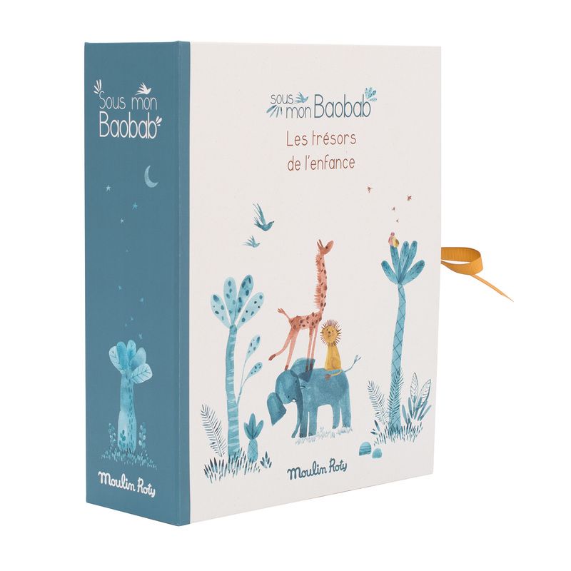 Coffret Naissance Sous Mon Baobab Bleu - moulin roty