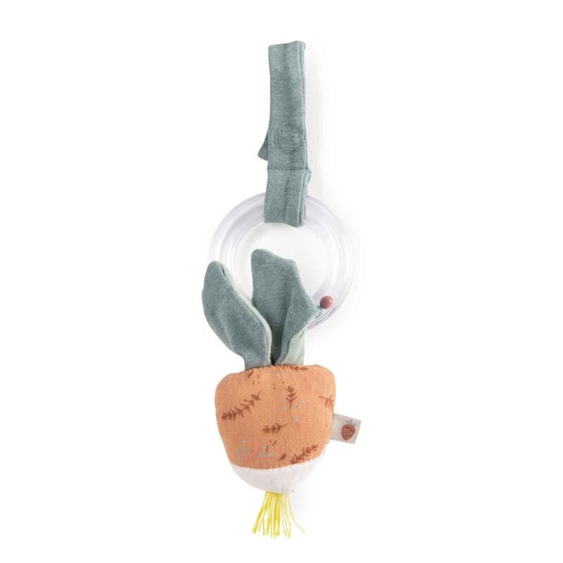 Hochet Anneau Billes Radis Multicolore Trois Petits Lapins - moulin roty