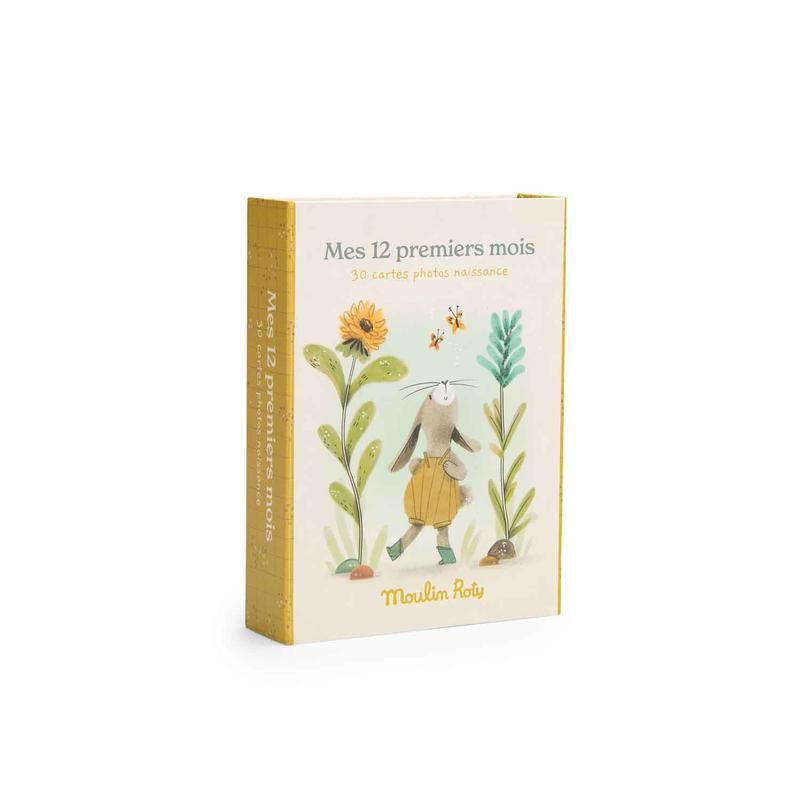 Cartes Mes 12 Premiers Mois 30 Cartes Trois Petits Lapins - moulin roty