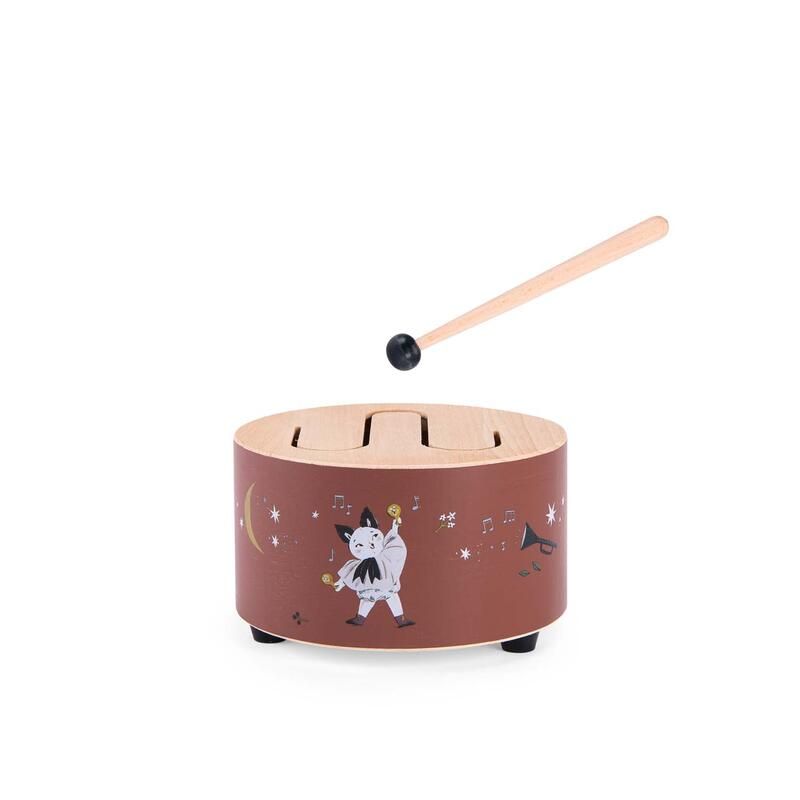 Tambour En Bois Apres La Pluie Apres La Pluie 18 Mois Et Plus Multicolore - moulin roty