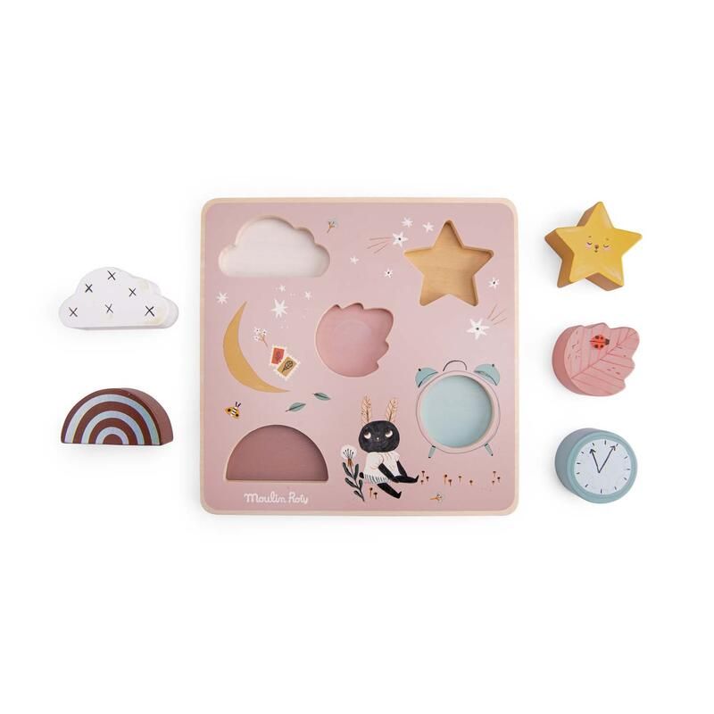 Puzzle Eveil Sensoriel Apres La Pluie Apres La Pluie 1+ Multicolore - moulin roty