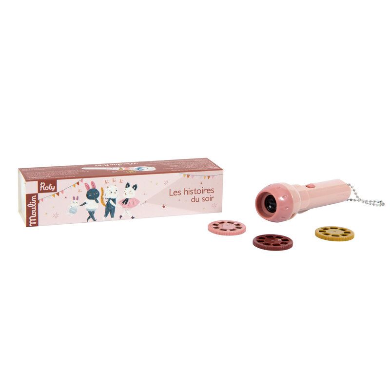 Lampe A Histoires Apres La Pluie Emb/10 Rose - moulin roty