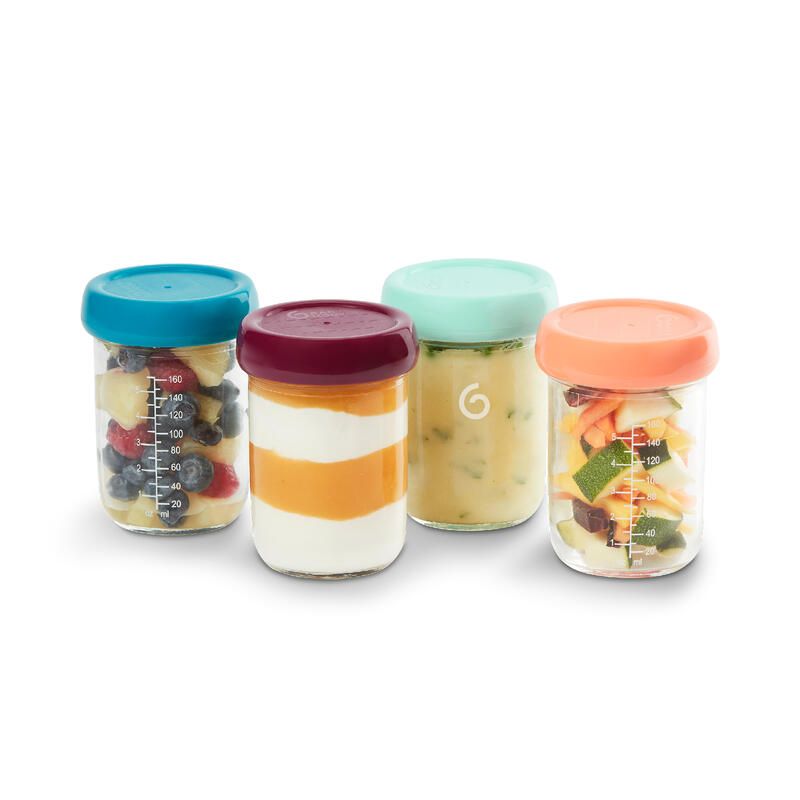 Pots de conservation Babybols en verre - Lot de 4x220ml - babymoov