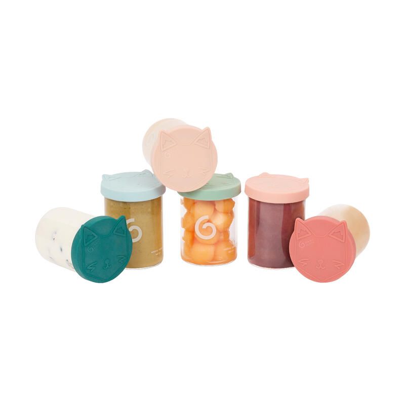 Pots de conservation Isy Bowls en verre - Lot de 6x250ml - babymoov