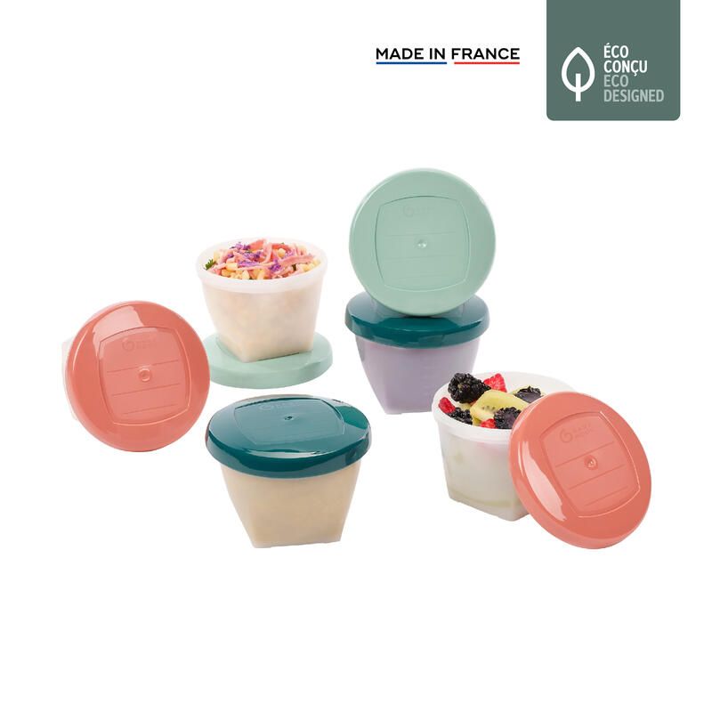 Pots de conservation Babybols biosourcés - Lot de 6x180ml - babymoov