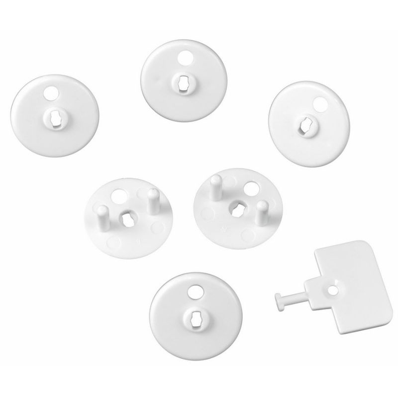 Cache Prises 1+6 Blanc - bebe9 creation