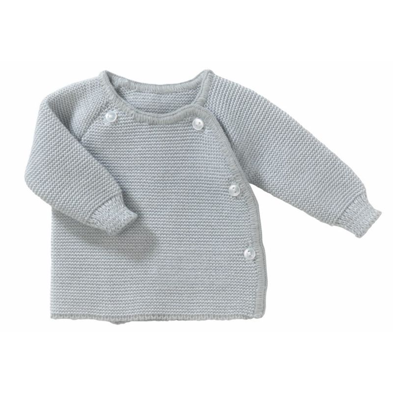 Brassiere Maille Gris Naissance - bebe9 creation