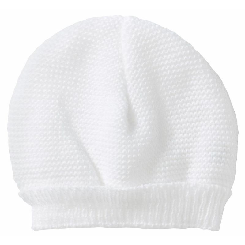 Bonnet Maille Blanc Premature - bebe9 creation